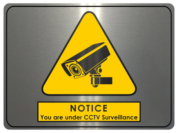 708 CCTV Surveillance Safety Metal Aluminium Plaque Sign Wall House Office Pub