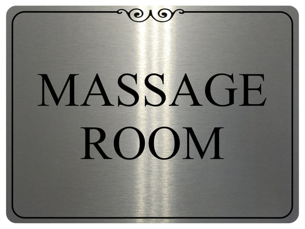 1280 MASSAGE ROOM Metal Aluminium Plaque Sign For House Door Wall Hotel