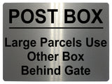 498 POST BOX Metal Aluminium Plaque Sign Door House Office Gate Letters Parcels