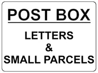 831 POST BOX LETTERS & SMALL PARCELS Metal Aluminium Plaque Sign House Gate Door