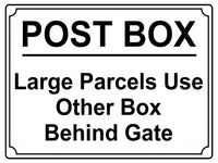 499 POST BOX Metal Aluminium Plaque Sign Door House Office Gate Letters Parcels