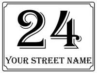 543 Custom Personalised Number Address House Metal Aluminium Sign Plaque For Door Wall