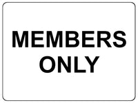 893 MEMBERS ONLY Metal Aluminium Plaque Sign Door House Office Gym Fitness Pub