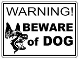 830 WARNING BEWARE of the DOG Safety Metal Aluminium Plaque Sign House Gate Door Garden