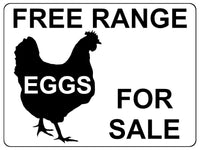 731 FREE RANGE EGGS FOR SALE Farm Metal Aluminium Plaque Sign Wall Gate House