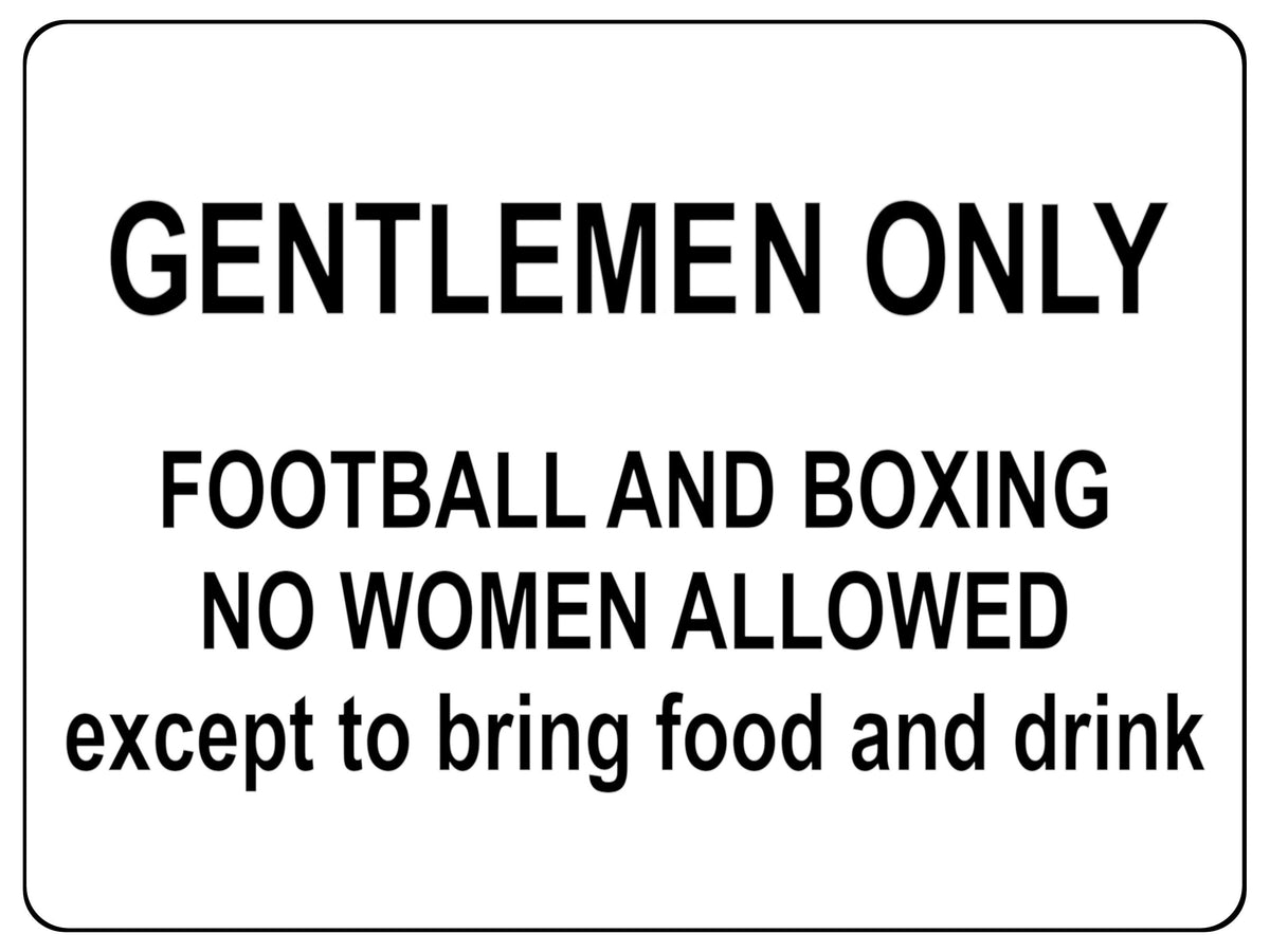 1006 GENTLEMEN ONLY Funny Metal Aluminium Plaque Sign For Door Wall House Office