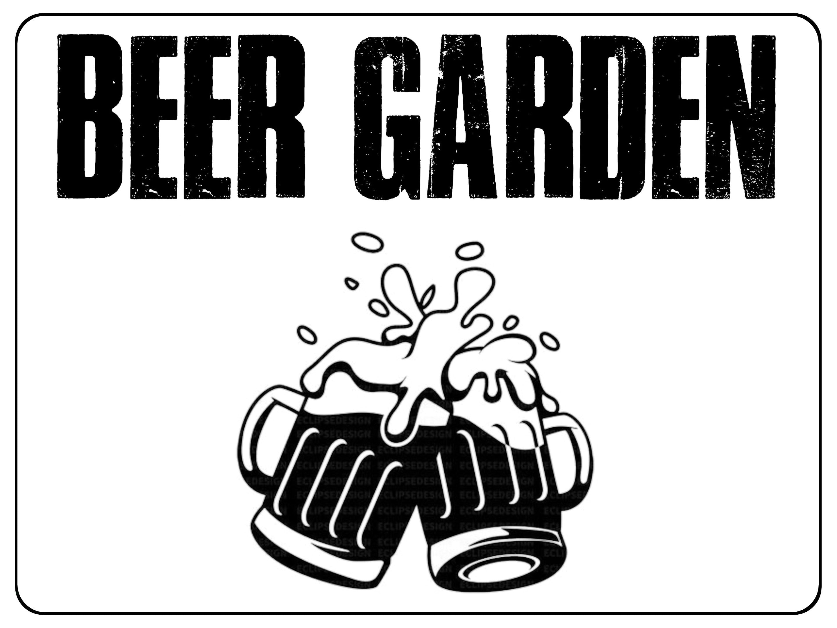 865 BEER GARDEN Metal Aluminium Sign Plaque Door Wall Gate House Bar Pub Shed