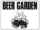 865 BEER GARDEN Metal Aluminium Sign Plaque Door Wall Gate House Bar Pub Shed