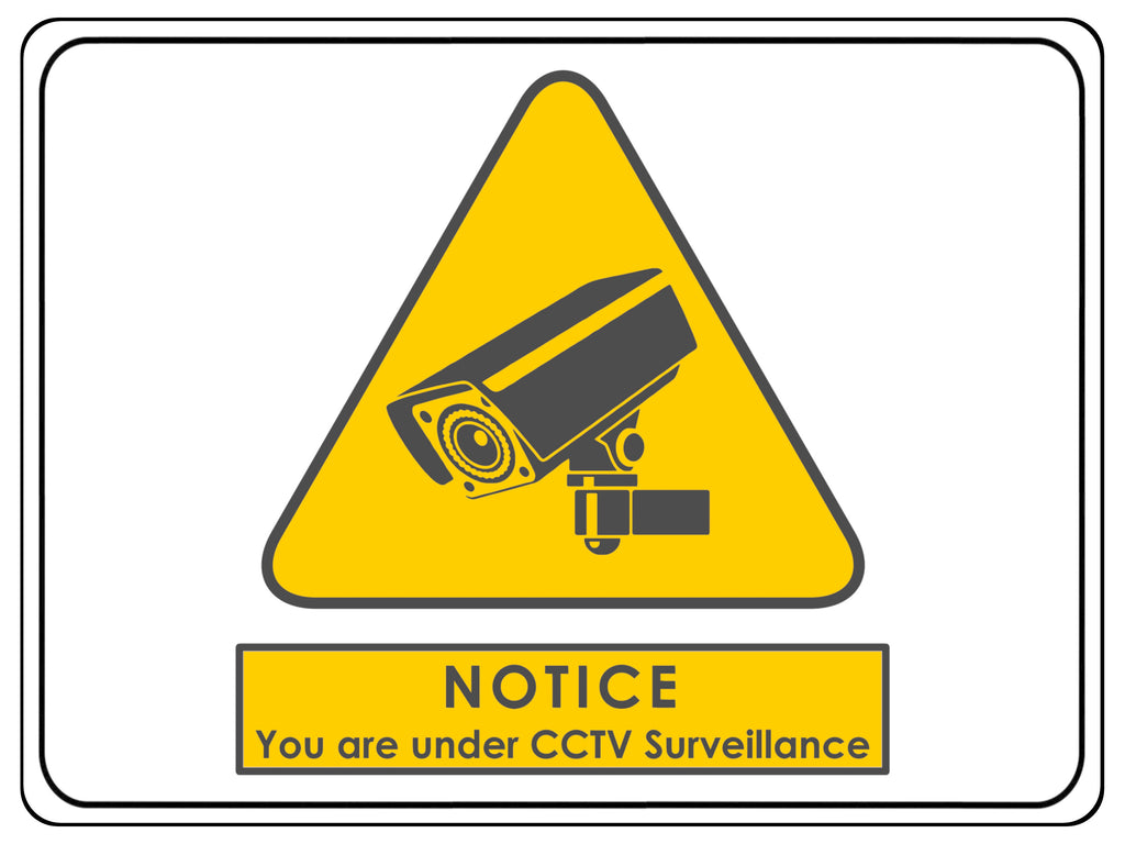 708 CCTV Surveillance Safety Metal Aluminium Plaque Sign Wall House Office Pub