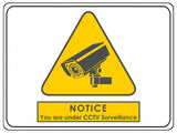 708 CCTV Surveillance Safety Metal Aluminium Plaque Sign Wall House Office Pub