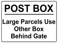 498 POST BOX Metal Aluminium Plaque Sign Door House Office Gate Letters Parcels