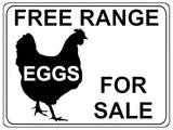 732 FREE RANGE EGGS FOR SALE Farm Metal Aluminium Plaque Sign Wall Gate House