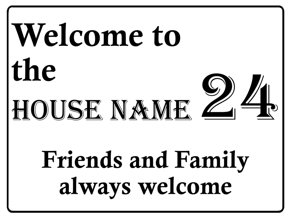 522 Custom Personalised Name Number Address House Metal Aluminium Sign Plaque Door Wall