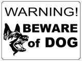 829 WARNING BEWARE of the DOG Safety Metal Aluminium Plaque Sign House Gate Door Garden