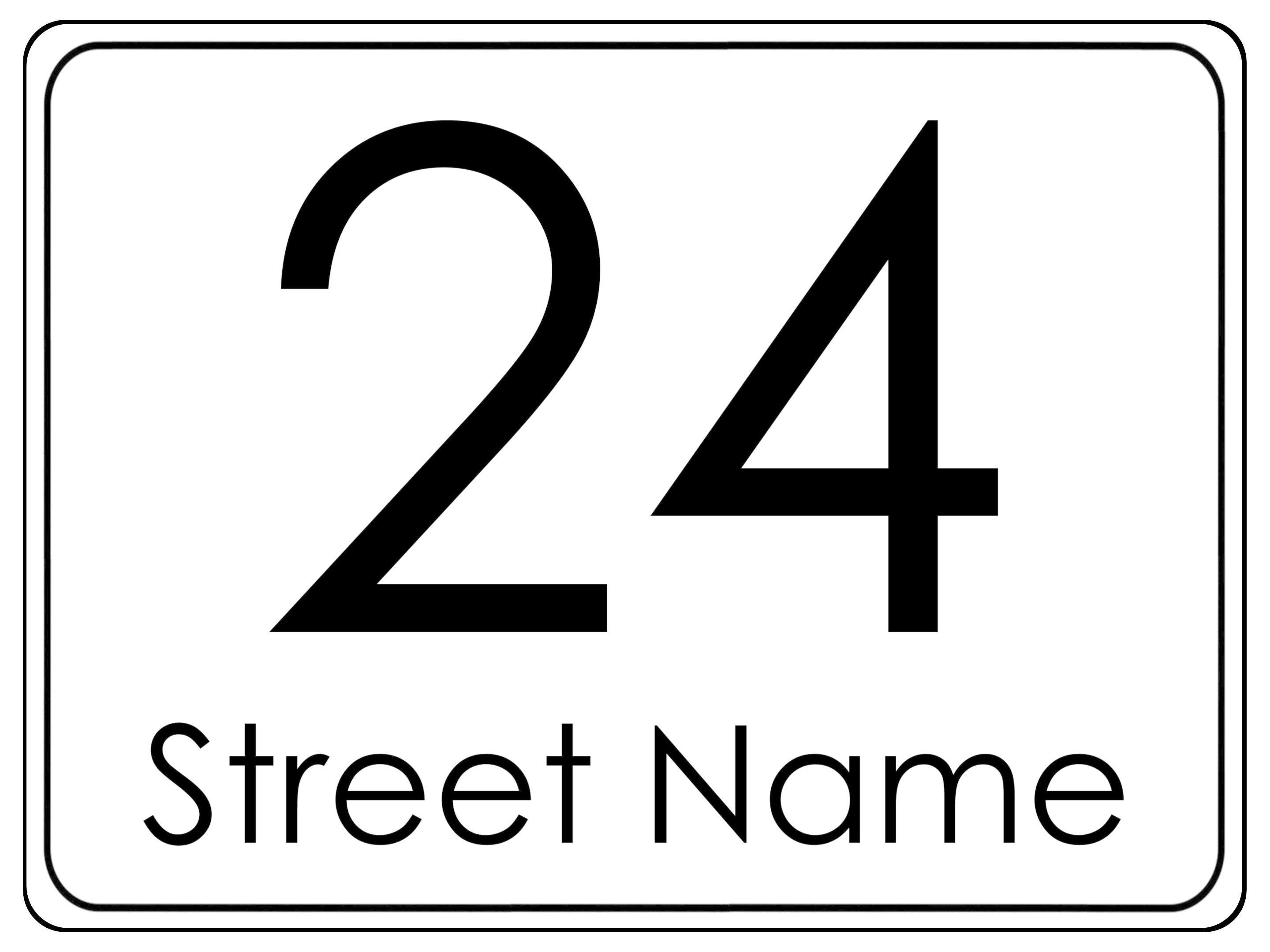 770 Custom Personalised Number & Address Metal Aluminium Sign Door Plaque House Office