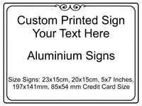 964 Custom Personalised Your Text Metal Aluminium Sign Door House Office Plaque