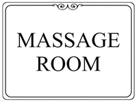 1280 MASSAGE ROOM Metal Aluminium Plaque Sign For House Door Wall Hotel