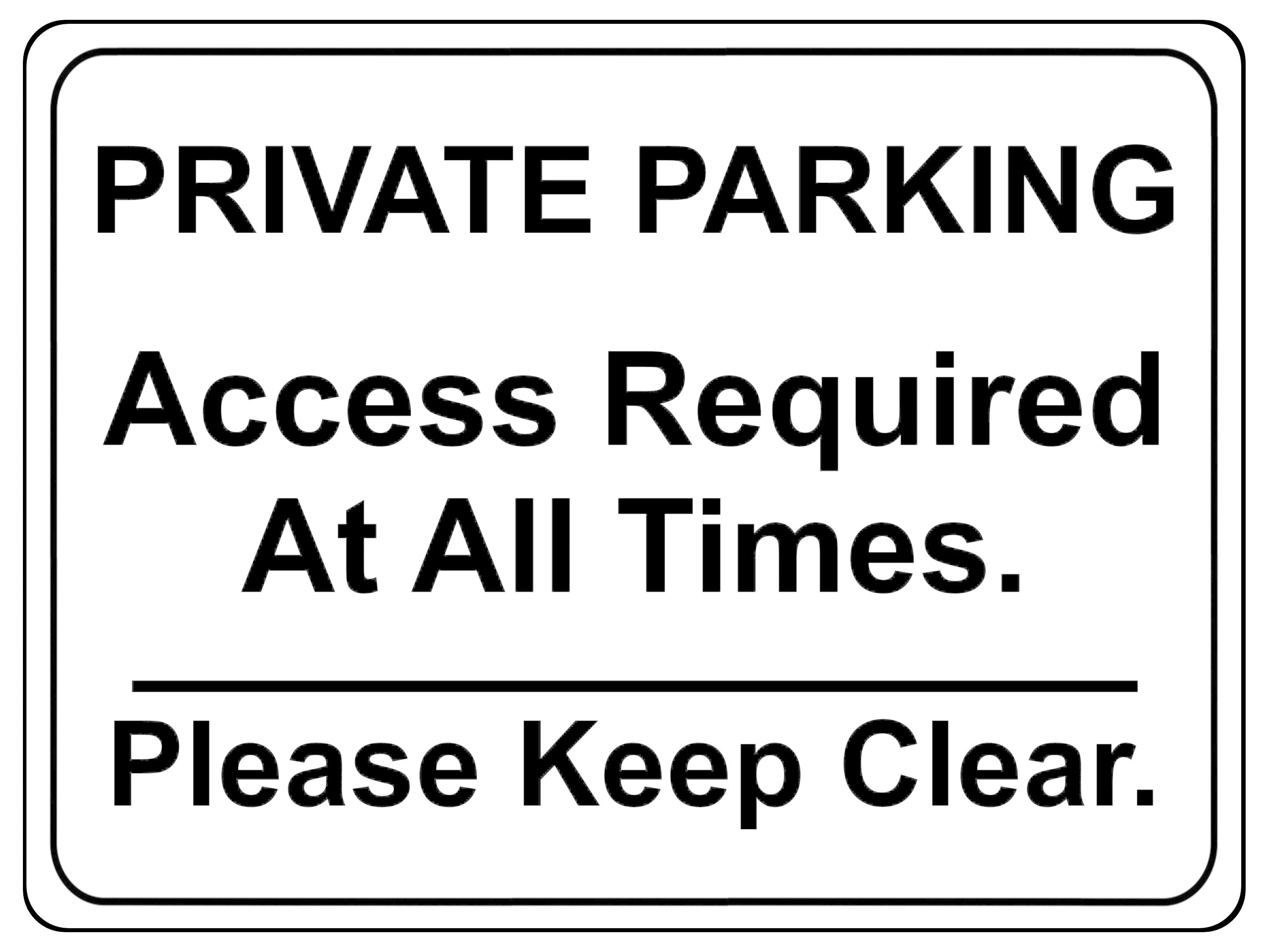 1057 PRIVATE PARKING Keep Clear Metal Aluminium Plaque Sign Door Gate House Office