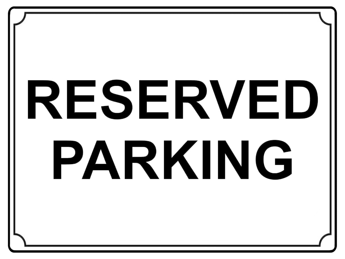 660 RESERVED PARKING Metal Aluminium Door Wall Sign Plaque For House Office Car