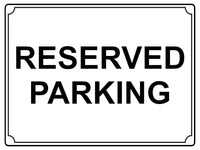 660 RESERVED PARKING Metal Aluminium Door Wall Sign Plaque For House Office Car