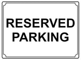 660 RESERVED PARKING Metal Aluminium Door Wall Sign Plaque For House Office Car