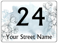 781 Custom Personalised Number & Address Metal Aluminium Sign Door Plaque House Office