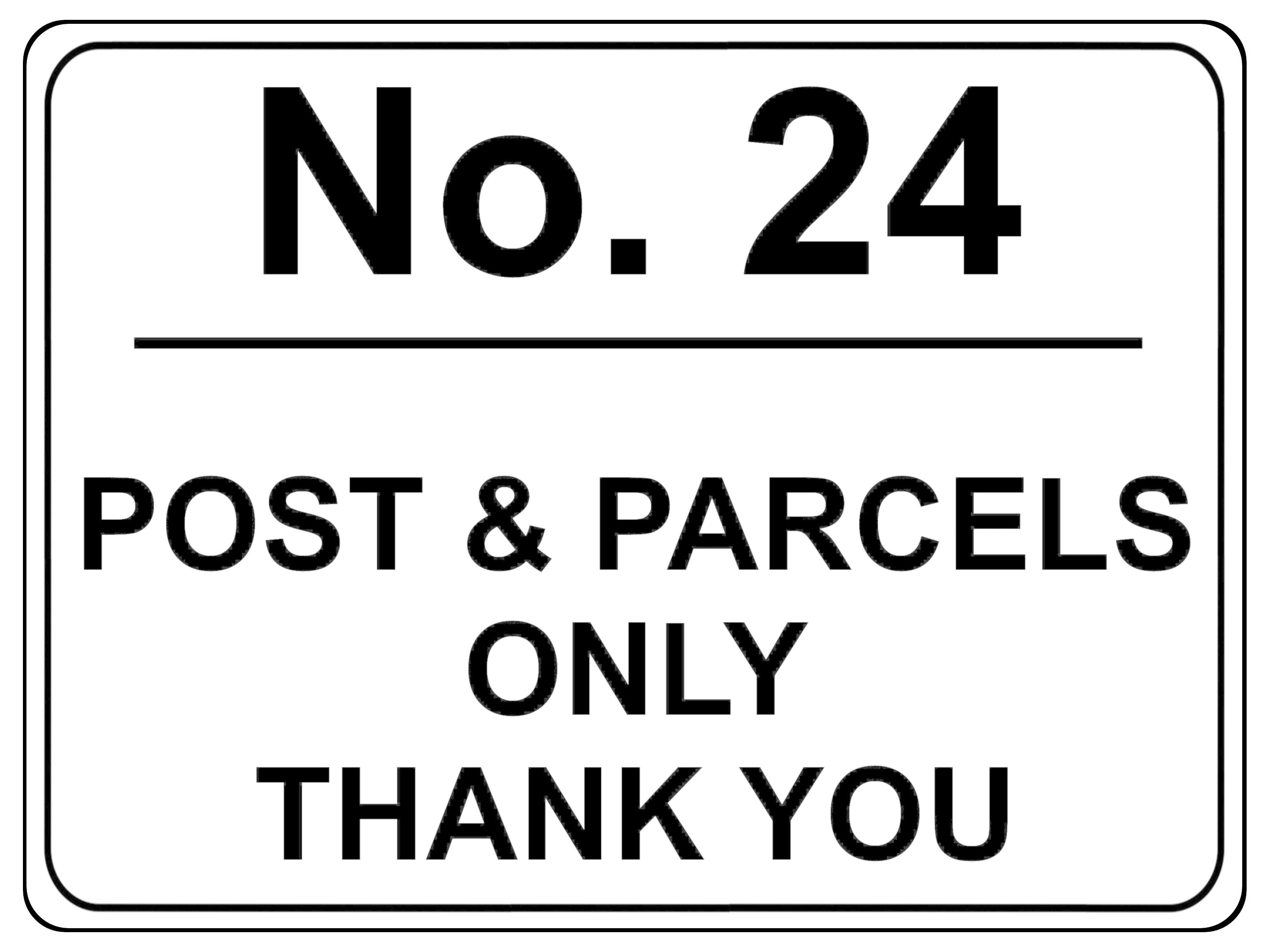 778 Custom Personalised POST & PARCELS Metal Plaque Sign For Door House Gate Letters