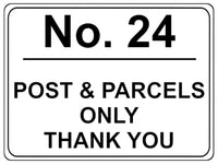 778 Custom Personalised POST & PARCELS Metal Plaque Sign For Door House Gate Letters