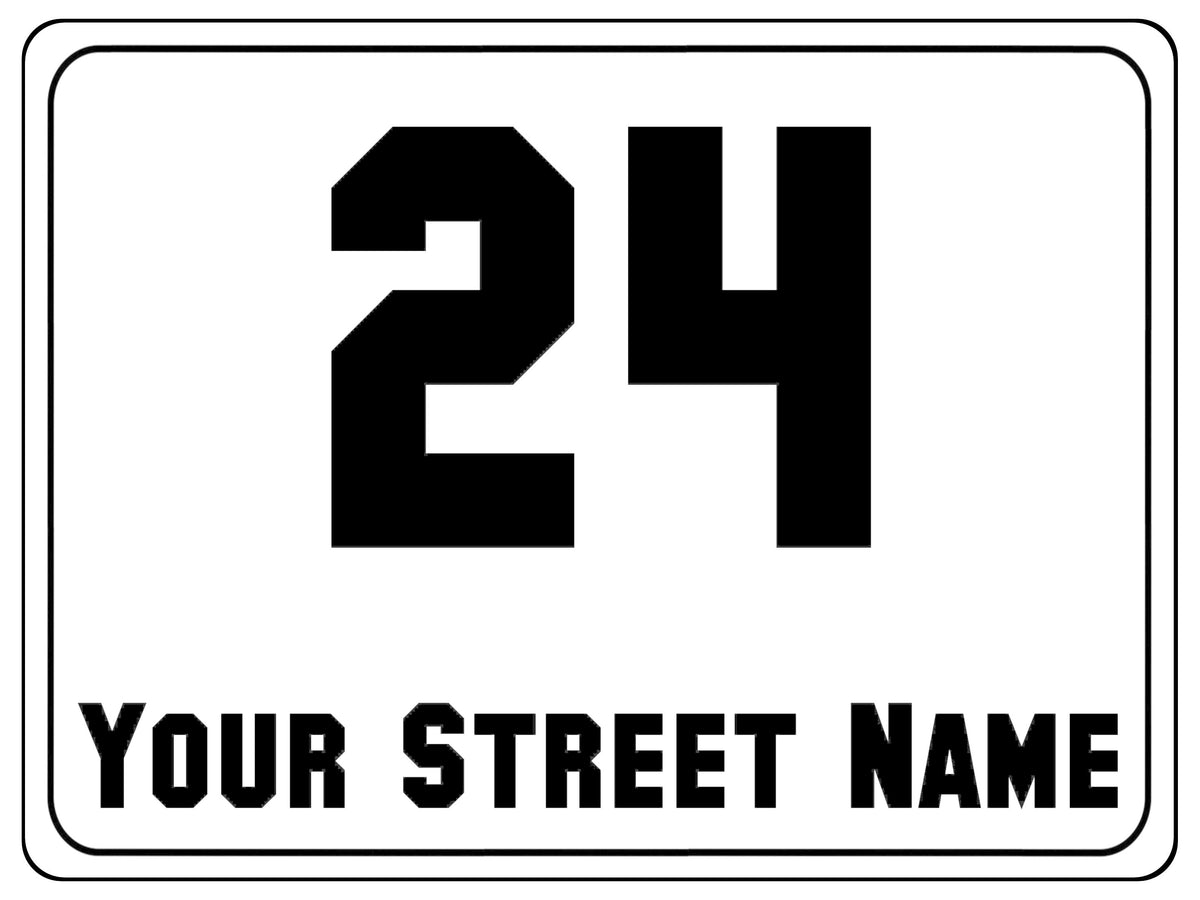 1063 Custom Personalised Address Metal Aluminium Sign Plaque Wall Gate House Office