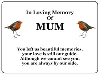 1845 In Loving Memory Of MUM Robin Memorial Funeral Metal Aluminium Plaque Sign