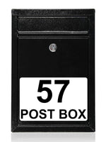 837 Custom Personalised POST BOX Metal Aluminium Plaque Sign Door Gate House