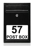 837 Custom Personalised POST BOX Metal Aluminium Plaque Sign Door Gate House