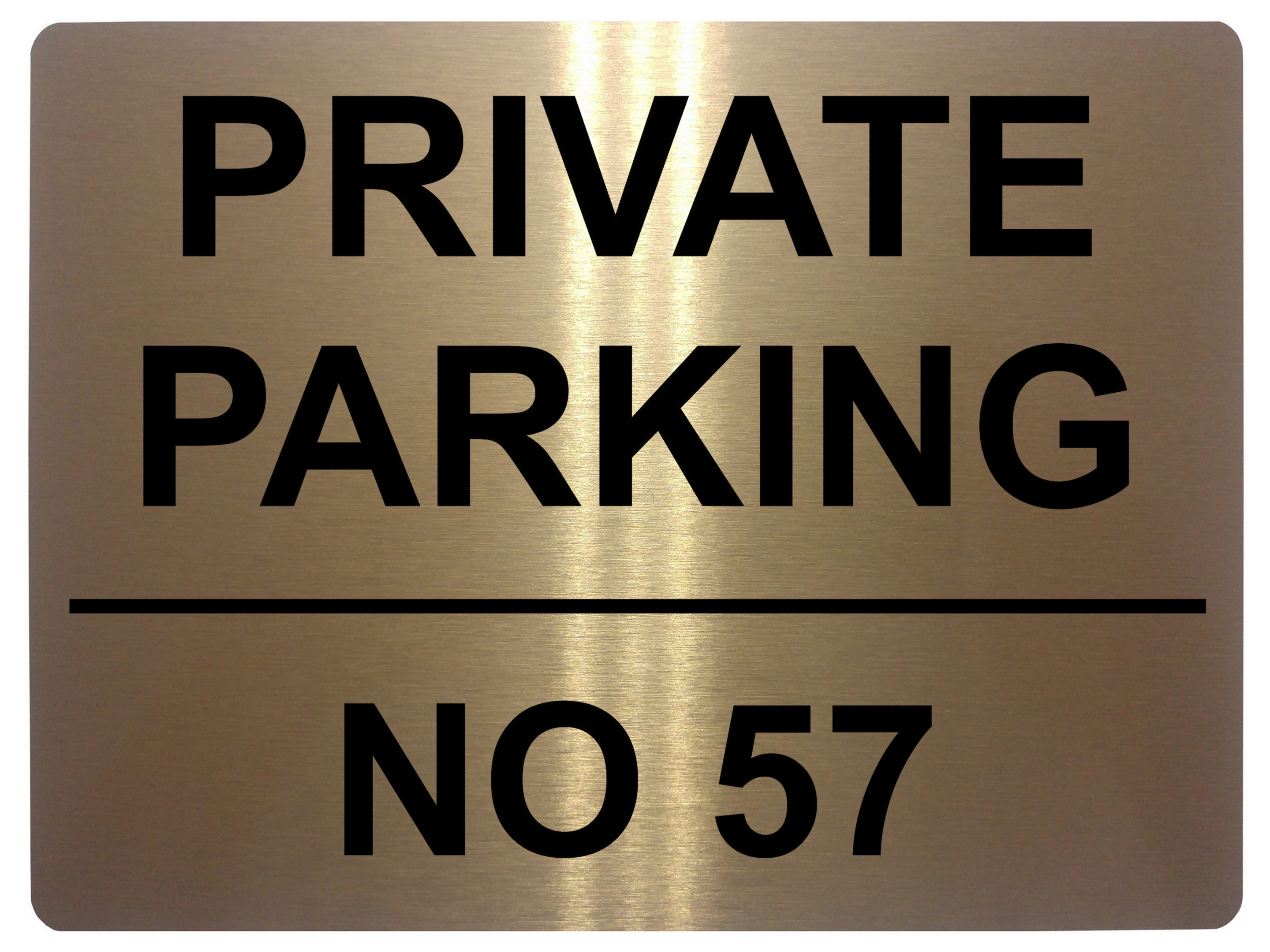Custom Personalised Number Private Parking Aluminium Metal Sign Plaque House