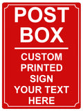 531 Custom Personalised POST BOX Metal Plaque Sign For Door House Gate Letters Parcels