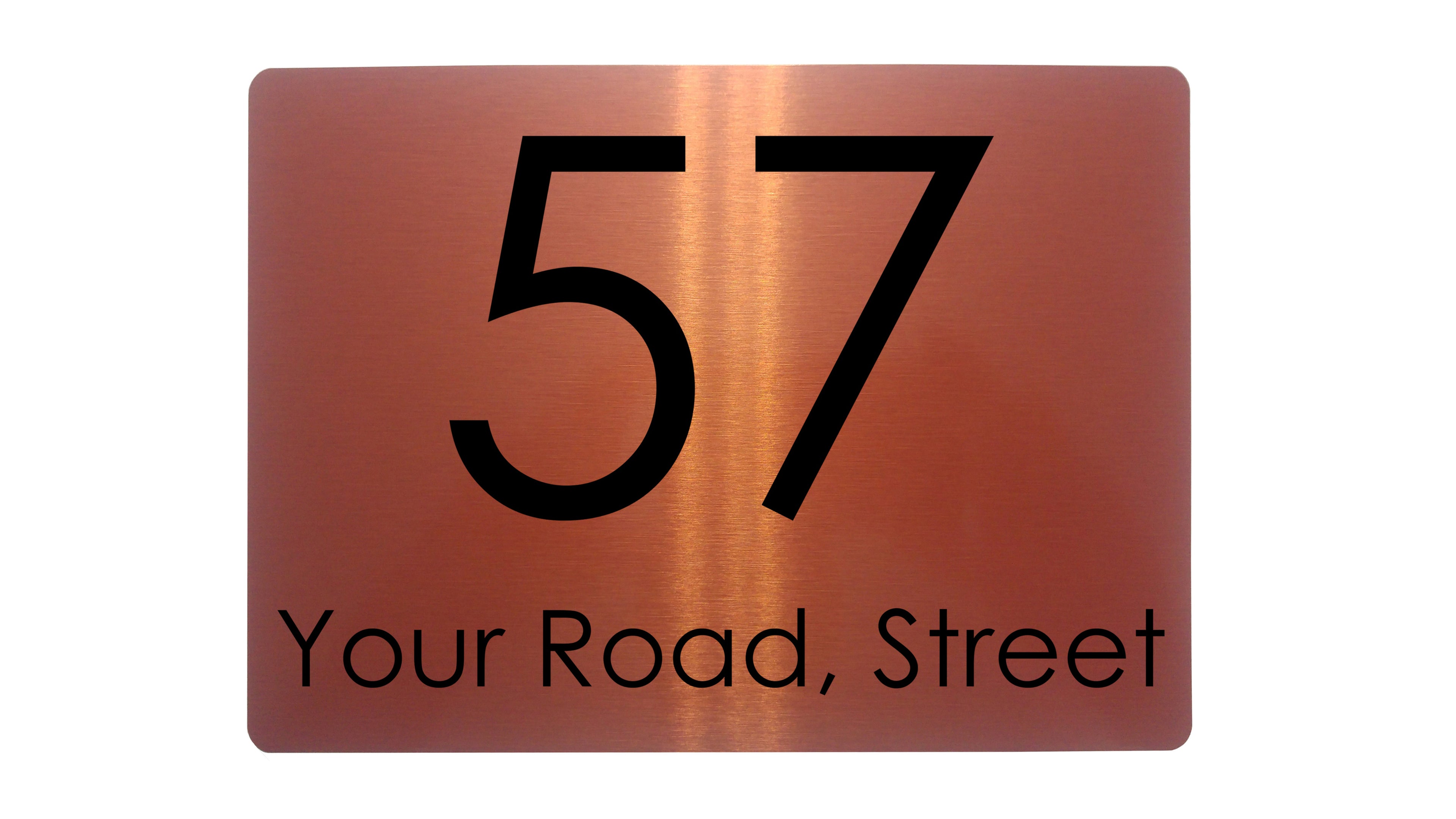 Custom Personalised Name Number Address House Metal Aluminium Sign Plaque Door Wall