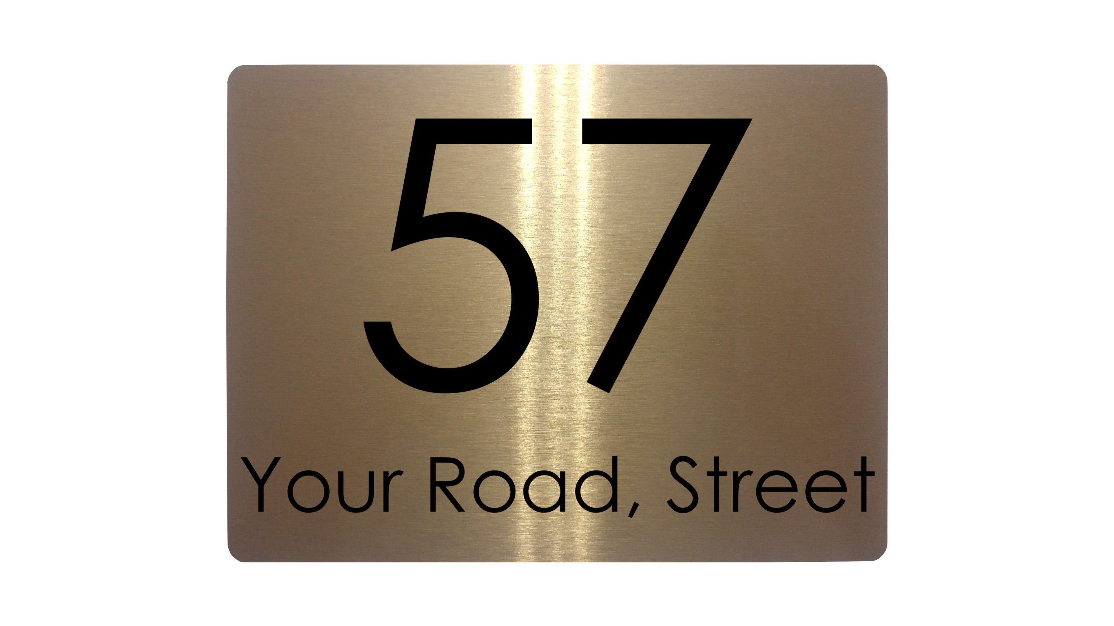 Custom Personalised Name Number Address House Metal Aluminium Sign Plaque Door Wall