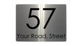 Custom Personalised Name Number Address House Metal Aluminium Sign Plaque Door Wall