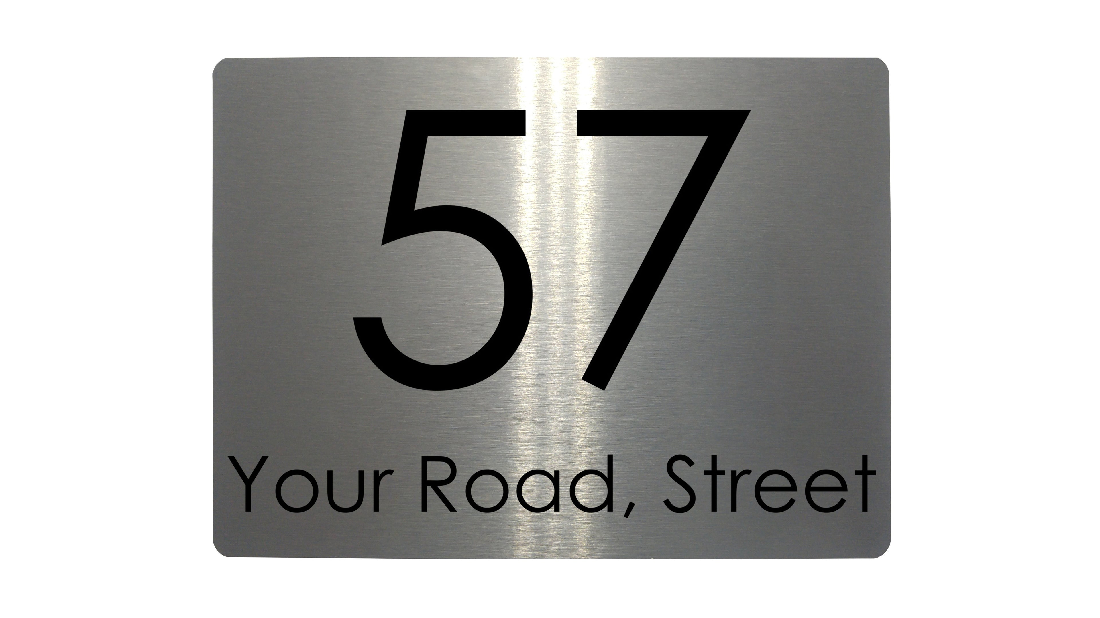 Custom Personalised Name Number Address House Metal Aluminium Sign Plaque Door Wall