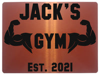 625 Custom Personalised Gym Name Metal Aluminium Sign Plaque Fitness Door Wall