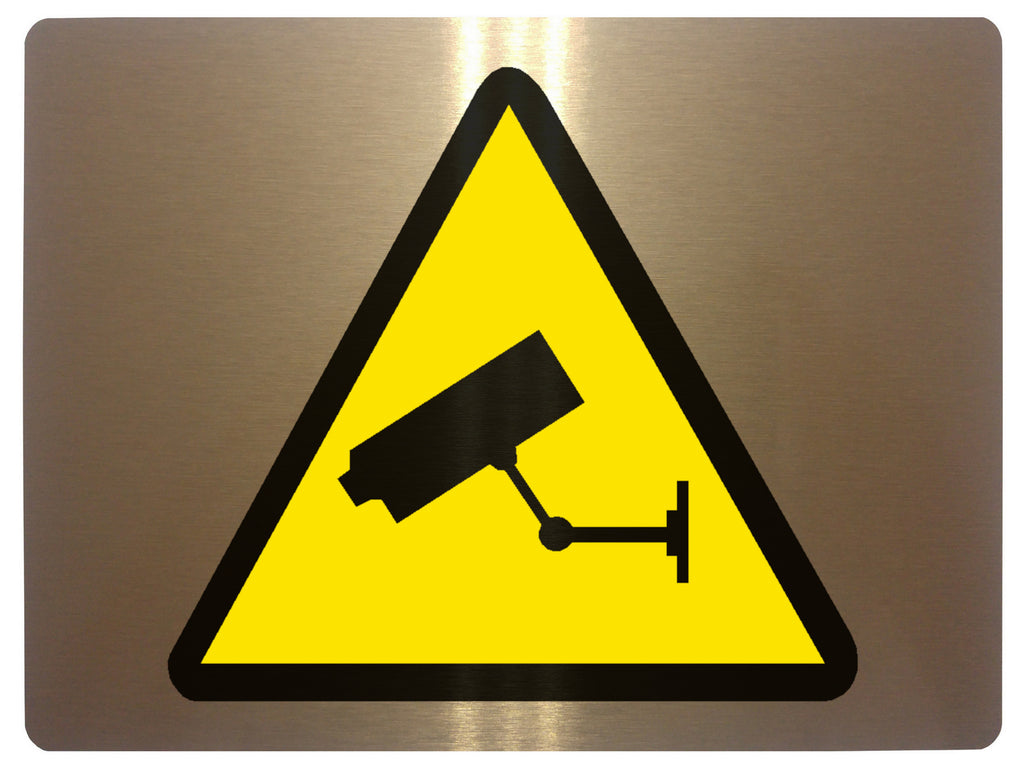 633 CCTV Camera Symbol Metal Aluminium Plaque Sign Door House Office Gate Wall