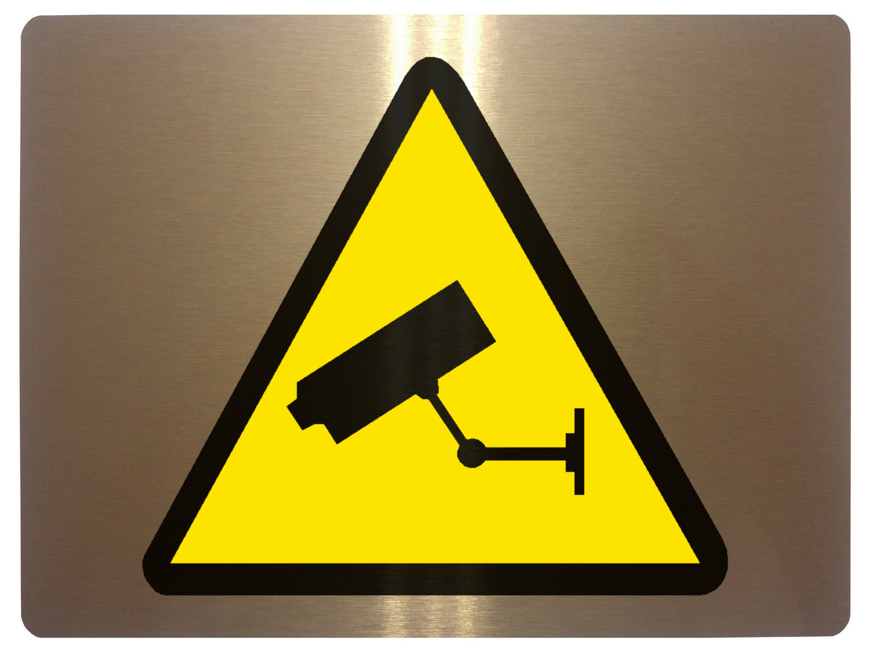 633 CCTV Camera Symbol Metal Aluminium Plaque Sign Door House Office Gate Wall
