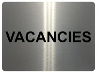 1380 VACANCIES Metal Aluminium Plaque Sign Door Gate Window House Hotel Room Bed