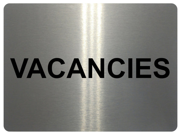 1380 VACANCIES Metal Aluminium Plaque Sign Door Gate Window House Hotel Room Bed