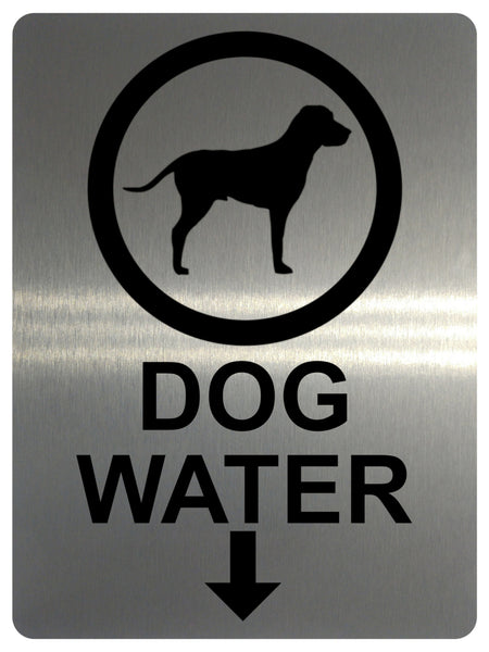 1309 DOG WATER LOCATION Metal Aluminium Plaque Sign Gate House Garden Door Wall