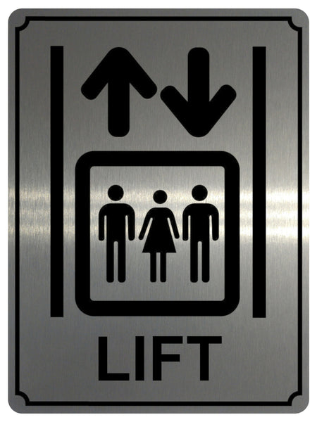 1409 LIFT Information Metal Aluminium Plaque Sign Hotel Shop Restaurant Elevator