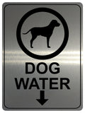 1310 DOG WATER LOCATION Metal Aluminium Plaque Sign Gate House Garden Door Wall