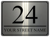 1461 Custom Personalised Address Metal Aluminium Plaque Sign House Door Office