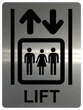 1408 LIFT Information Metal Aluminium Plaque Sign Hotel Shop Restaurant Elevator