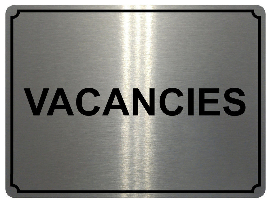 1381 VACANCIES Metal Aluminium Plaque Sign Door Gate Window House Hotel Room Bed