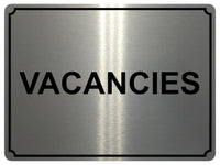 1381 VACANCIES Metal Aluminium Plaque Sign Door Gate Window House Hotel Room Bed